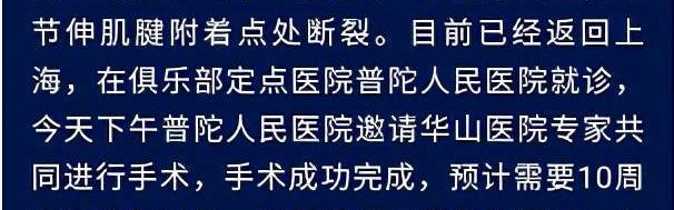 哈曼重伤赛季报销引担忧  